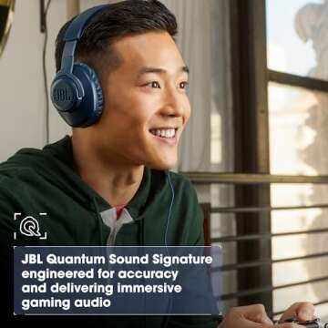 JBL Quantum 100 Gaming Headset Renewed Black