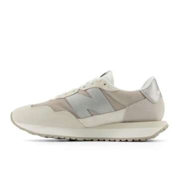 New Balance Women's 237 V1 Sneaker, Beige/Off White, 5