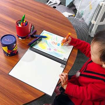 Lebze Jumbo Crayons for Toddlers, 16 Colors Non Toxic Crayons, Easy to Hold Large Crayons for Kids, Safe for Babies and Children Flower Monaco