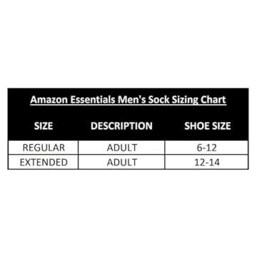 Amazon Essentials Men's Performance Comfortable Cotton Cushioned Breathable Athletic Crew Sports Socks, 10 Pairs, Black, 6-12