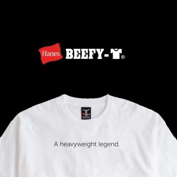 Hanes Heavyweight Men's Beefy-T Cotton Tee - Tall Sizes