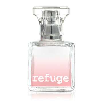 CHARLOTTE RUSSE Refuge Perfume Spray - Fresh Fruity Floral Fragrance for Daytime Wear, Evening Wear and Special Occasions - Raspberry, Peach, Apple, Sandalwood - 1.7 oz / 50 ml