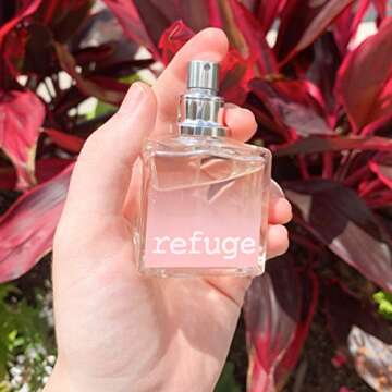 CHARLOTTE RUSSE Refuge Perfume Spray - Fresh Fruity Floral Fragrance for Daytime Wear, Evening Wear and Special Occasions - Raspberry, Peach, Apple, Sandalwood - 1.7 oz / 50 ml