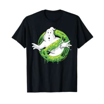 Ghostbusters Classic Slime Ghost Logo Graphic T-Shirt T-Shirt