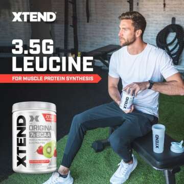 Xtend XTEND Original BCAA Powder 7g BCAA and 2.5g L-Glutamine, Sugar Free Post Workout Muscle Recovery Drink with Amino Acids for Men & Women, 30 Servings