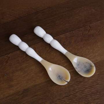 Stylish RESIN Rio Bubble Salad Servers - Perfect for Entertaining