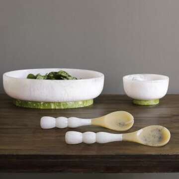 RESIN Rio Bubble Salad Servers for Stylish Entertaining