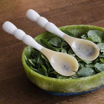 RESIN Rio Bubble Salad Servers for Stylish Entertaining