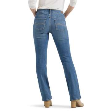 Lee Women's Ultra Lux Comfort Bootcut Jean - Majestic 10 Short