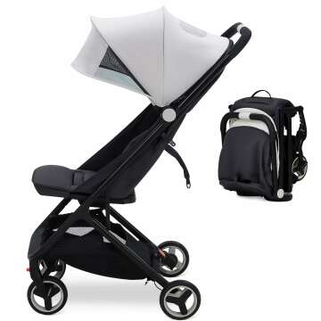 GAOMON Lightweight Travel Stroller - Compact, One-Hand Fold, Reclining Seat