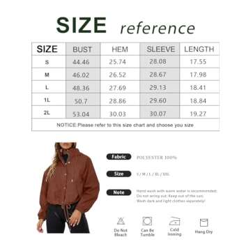 Fazortev Women's Cropped Hooded Drawstring Jacket Windbreaker Casual Zip Up Lightweight Sport Trench Coats