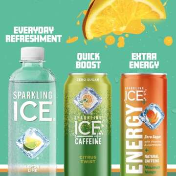 Sparkling Ice Lemon Lime Sparkling Water 12 Pack