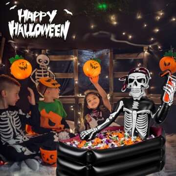 Halloween Inflatable Skeleton Drink Cooler - 39 Inch