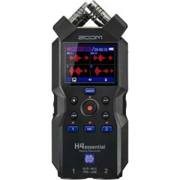 Zoom H4essential 4-Track Handy Recorder - 2024 Model with 32-Bit Float