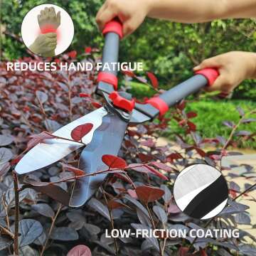 Loppers Hedge Shears & Pruners Combo Set 3-Piece Hedge Clippers, Heavy Duty Tree & Shrub Care Kit for Yard, Lawn & Garden, Professional Branch Cutter Tree Trimmer for Indoor & Outdoor Gardening