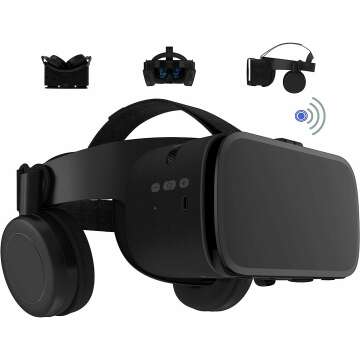 3D VR Headset with Remote