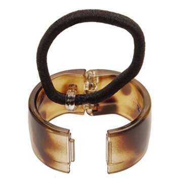 France Luxe Belle Elodie Cuff Ponytail Holder - Tokyo Amber