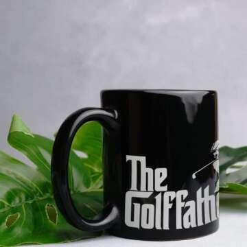 Shanker Golf Mug - The Golf Father Mug - Perfect Funny Golf Gifts for Men - Great Novelty Golf Gag Gift for Father's Day, Birthday, Grandpa - Joke Printed Ceramic Mug