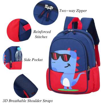 Cute Dinosaur Toddler Backpack