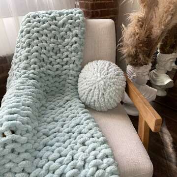 Luxury Chenille Knit Blanket
