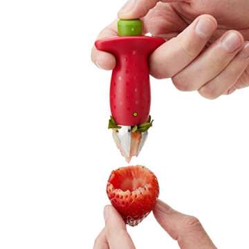 Strawberry Huller Chef'n Original Stem Gem Red/Green