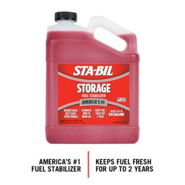 STA-BIL Storage Fuel Stabilizer - Keeps Fuel Fresh for 24 Months - Prevents Corrosion - Gasoline Treatment that Protects Fuel System - Fuel Saver - Treats 320 Gallons - 128 Fl. Oz. (22213)