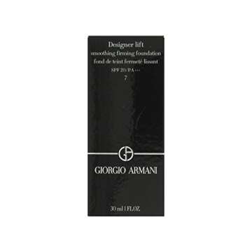 GIORGIO ARMANI Designer Lift Smoothing Firming Foundation Spf20, 7, 1 Ounce