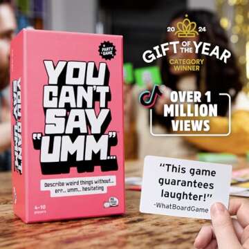 You Can't Say UMM: Fast-Paced Family Party Game for Game Night