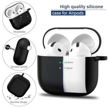 R-fun AirPods 4 Case Cover - Protective & Stylish