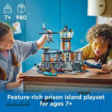 LEGO City Police Prison Island Set for Ages 7+