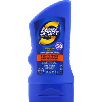 Coppertone SPORT Sunscreen SPF 50 - Water-Resistant Travel Size Lotion