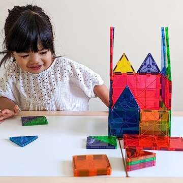 MAGNA-TILES 32-Piece Magnetic Building Set for Kids