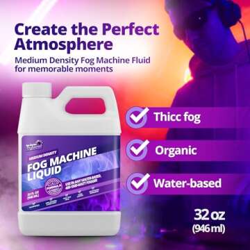 32 oz Fog Machine Liquid Smoke - Premium Water-Based Fog for Events