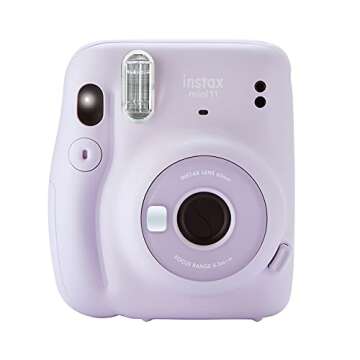 Fujifilm Instax Mini 11 Lilac Purple Instant Camera Plus Case, Photo Album and Fujifilm Character 10 Films (Macaron)…