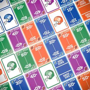 Touchdown! Fun Card Games - The Fast-Paced, Football Themed Card Game That Anyone Can Play, 2-4 Players, Ages 7+, Family Game Night, Card Games for Adults and Kids, Stocking Stuffers