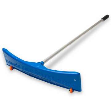 Snow Roof Rake - 24" Wide, 20' Reach, Easy Snow Removal