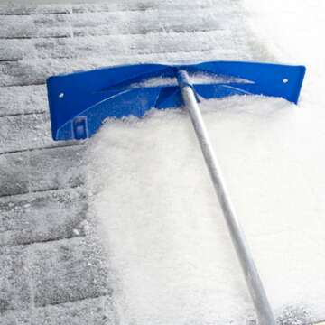 Snow Roof Rake With 20' Reach And Easy Assembly