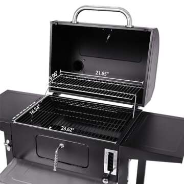 Royal Gourmet 24 Inch Charcoal Grill BBQ with Cover