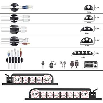 192 PCS Cable Management Kit - Efficient Wire Organizer