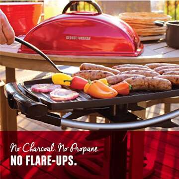 George Foreman 12-Serving Electric Grill in Red