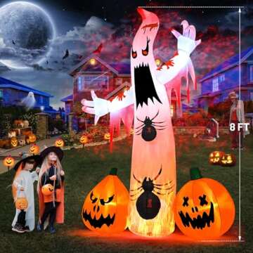 Kesfitt Halloween Inflatable Yard Decor 8FT