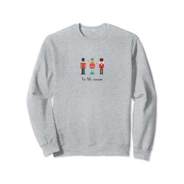 NUTCRACKER 'Tis the Season Christmas Holiday Ballet Graphic Sweatshirt