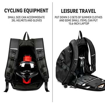 Waterproof Motorcycle Backpack for Riding & Outings