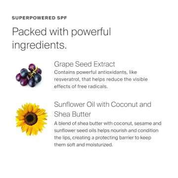 Supergoop! Lipscreen Shine SPF 40, 0.34 fl oz - Water-Resistant Clear Lip Gloss - Broad Spectrum SPF Lip Balm with Grape Seed Extract, Sunflower Seed Oil & Kelp Extract - Non-Sticky Formula