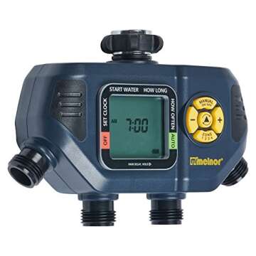 Melnor 65140AMZ 4 Zone Digital Timer for Efficient Watering