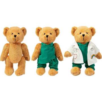 Doctor Bear Plush Gift for Kids Care