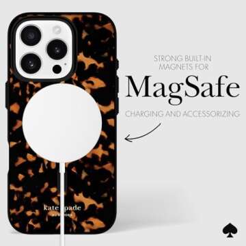 Kate Spade iPhone 16 Pro Case - MagSafe Tortoise