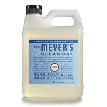 MRS. MEYER'S CLEAN DAY Liquid Hand Soap Refill – Rainwater Scent, Pack of 2