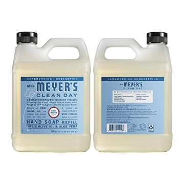 MRS. MEYER'S CLEAN DAY Liquid Hand Soap Refill Scent, Rainwater (Pack of 2)