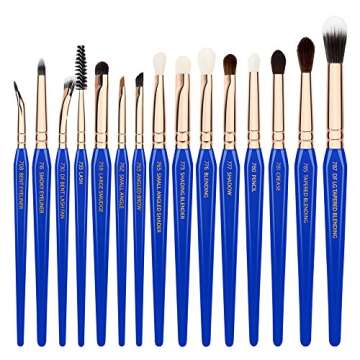 Bdellium Tools Professional Makeup Brush Set - 15pc Gold Triangle Eyes Only